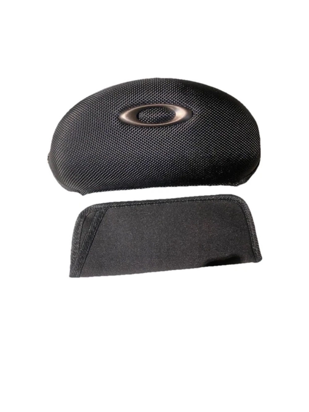 Oakley Soft Vault Black Glasses Case w/ Logo Zipper & Slip In Case